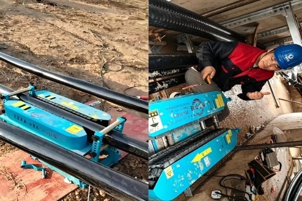 APEX-8 cable pusher machine for cable installation